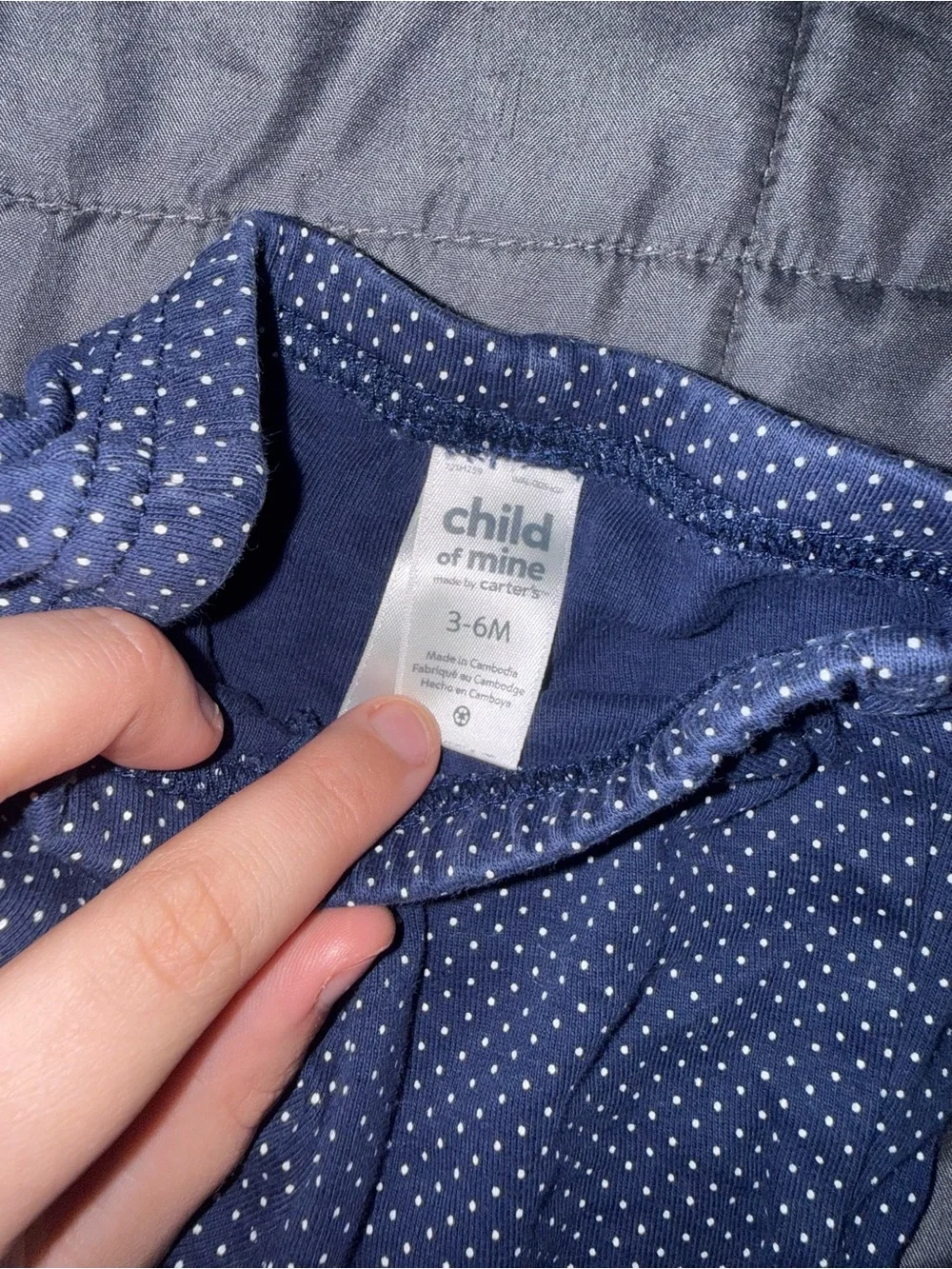 Carter's Navy Blue Polka Dot Leggings